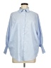 Unbranded Blue 3/4 Sleeve Button-Down Shirt Size M - photo 1
