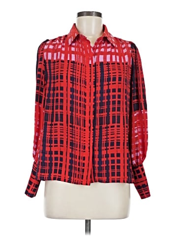 Eva Mendes by New York & Company Long Sleeve Blouse (view 1)