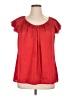 Notations Red Short Sleeve Blouse Size XL - photo 1