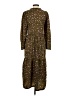 Assorted Brands 100% Polyester Brown Casual Dress Size XS - photo 2