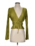 Lulus 100% Polyester Green Long Sleeve Blouse Size S - photo 1