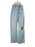 Zara Hearts Blue Jeans Size 4 - photo 1