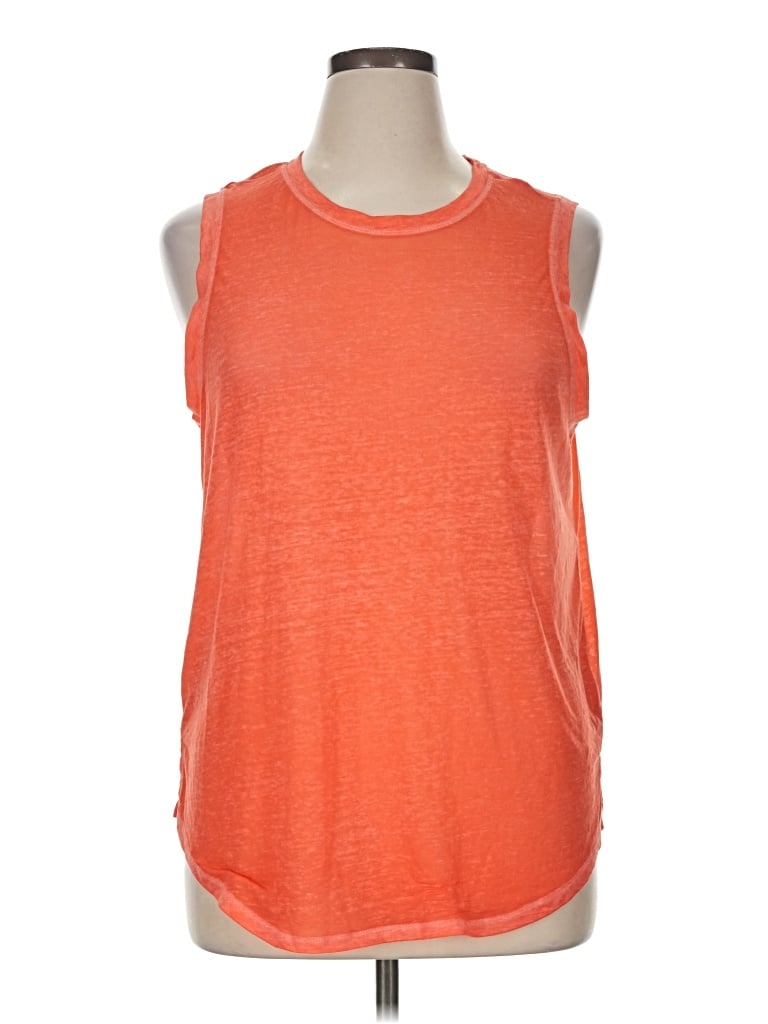 Pre-owned Danskin Sleeveless T-shirt In Orange