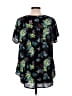 Torrid 100% Polyester Tropical Black Short Sleeve Blouse Size Lg Plus (0) - photo 2