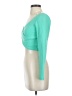 Bebe Teal Long Sleeve Top Size 00 - photo 5