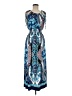 Le Lis Paisley Blue Cocktail Dress Size M (estimated) - photo 1
