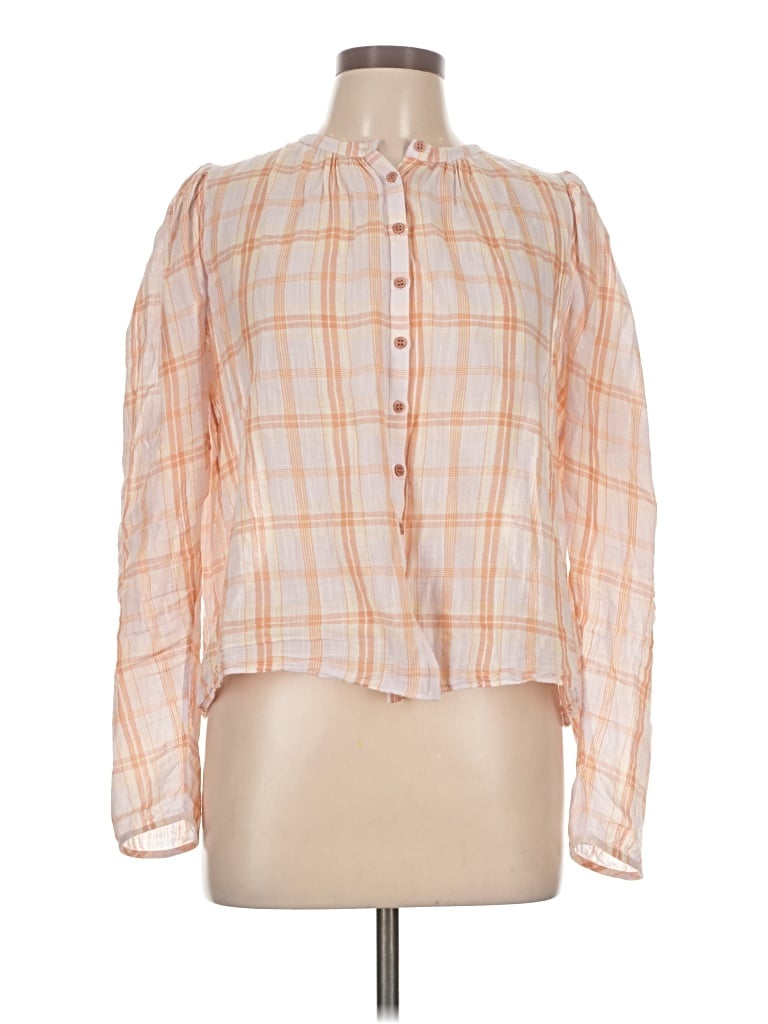 Pre-owned Ulla Johnson Long Sleeve Blouse In Orange