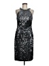 NW Nightway Stars Silver Cocktail Dress Size 8 - photo 1