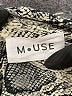 Muse 100% Polyester Animal Print Gray 3/4 Sleeve Blouse Size L - photo 7