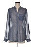 Kut from the Kloth 100% Polyester Polka Dots Blue Long Sleeve Blouse Size M - photo 1