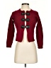 Tahari Solid Red Cardigan Size S - photo 1