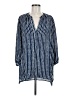 Banana Republic 100% Polyester Stripes Blue 3/4 Sleeve Blouse Size M - photo 1