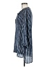 Banana Republic 100% Polyester Stripes Blue 3/4 Sleeve Blouse Size M - photo 5