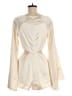Significant Other 100% Polyester Color Block Ivory Romper Size 6 - photo 2