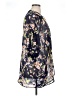 Sign Here Floral Blue 3/4 Sleeve Blouse Size L - photo 4