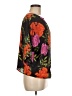 Express 100% Polyester Floral Black 3/4 Sleeve Blouse Size M - photo 4