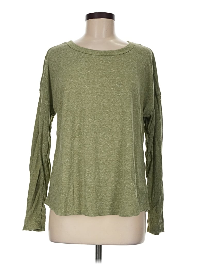 Pre-owned Lulus Long Sleeve T-shirt In Green