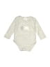 Little Beginnings Silver Long Sleeve Onesie Size 0-3 mo - photo 1