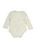Little Beginnings Silver Long Sleeve Onesie Size 0-3 mo - photo 2