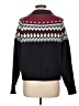 Design Lab Lord & Taylor Chevron-herringbone Fair Isle Blue Burgundy Pullover Sweater Size L - photo 2