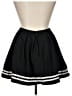 Hot Topic Stripes Black Casual Skirt Size XL - photo 2
