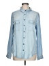 Judith March 100% Tencel Color Block Blue Long Sleeve Button-Down Shirt Size L - photo 1