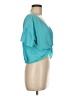 Ramy Brook 100% Polyester Teal Short Sleeve Blouse Size M - photo 4