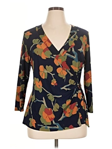 Lauren by Ralph Lauren 3/4 Sleeve Blouse (view 1)