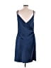 DKNY 100% Polyester Blue Cocktail Dress Size 14 - photo 2