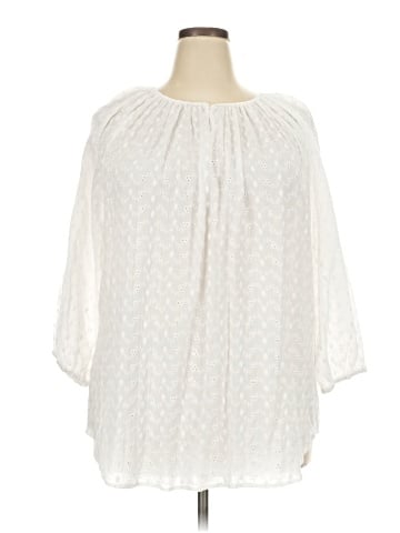 Chaps 3/4 Sleeve Blouse (view 1)