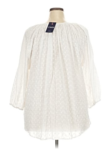 Chaps 3/4 Sleeve Blouse (view 2)