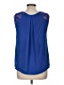 Mossimo 100% Polyester Blue Sleeveless Blouse Size M - photo 2