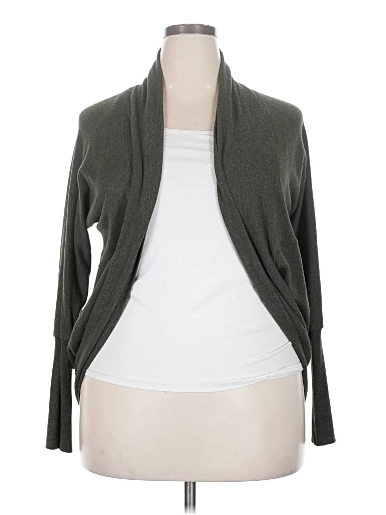 Pre-owned H By Bordeaux Cardigan Sweater In Green