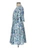 Unbranded 100% Polyester Print Blue Casual Dress Size L - photo 5