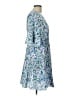 Unbranded 100% Polyester Print Blue Casual Dress Size L - photo 4