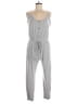 Ambiance Solid Gray Jumpsuit Size M - photo 1