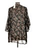 Mi ami 100% Polyester Black Kimono Size L - photo 2