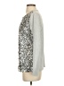 Talbots 100% Polyester Silver Long Sleeve Top Size S - photo 5