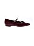 Assorted Brands 100% Leather Burgundy Flats Size EU 37 - photo 1