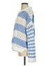 Vintage Havana 100% Polyester Color Block Stripes Blue Pullover Sweater Size S - photo 5