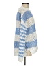 Vintage Havana 100% Polyester Color Block Stripes Blue Pullover Sweater Size S - photo 4