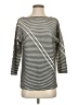 Lafayette 148 New York Stripes Silver Gray Pullover Sweater Size S - photo 1