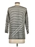 Lafayette 148 New York Stripes Silver Gray Pullover Sweater Size S - photo 2