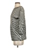 Lafayette 148 New York Stripes Silver Gray Pullover Sweater Size S - photo 5