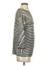 Lafayette 148 New York Stripes Silver Gray Pullover Sweater Size S - photo 4