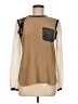 Max Mara Tan Long Sleeve Blouse Size 6 - photo 1