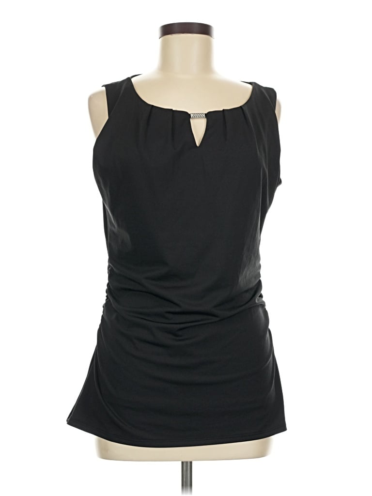 Pre-owned Larry Levine Sleeveless T-shirt In Black