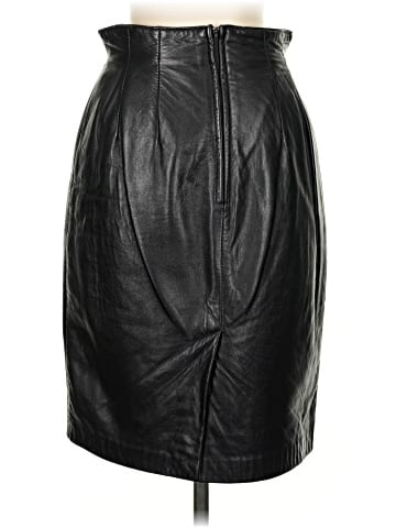 Evan Davies Faux Leather Skirt (view 2)