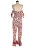 B.O.G Collective 100% Polyester Paisley Red Purple Jumpsuit Size M - photo 2