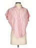 Madewell Stripes Pink Short Sleeve Blouse Size XXS - photo 1